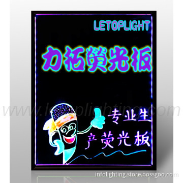 4060 6080 Led writing board,led bill board for restaurant use